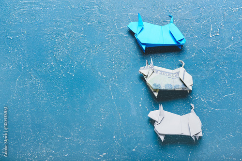 Origami bulls as symbol of ...