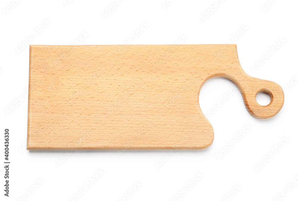 Wooden cutting board on white background Wooden cutting board on white background