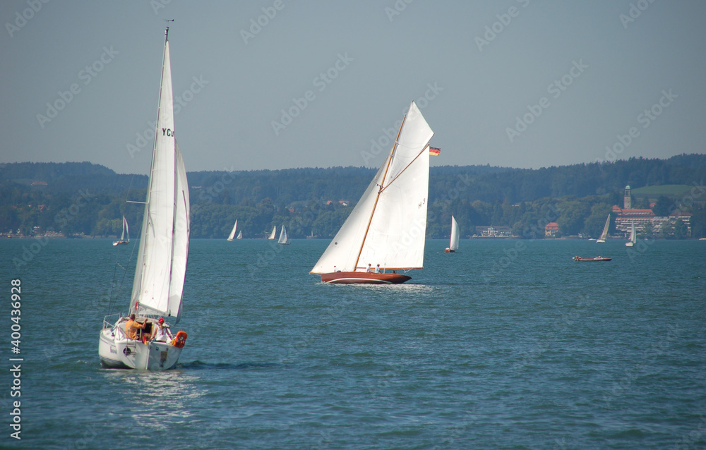 Obraz premium Segelboote am Bodensee
