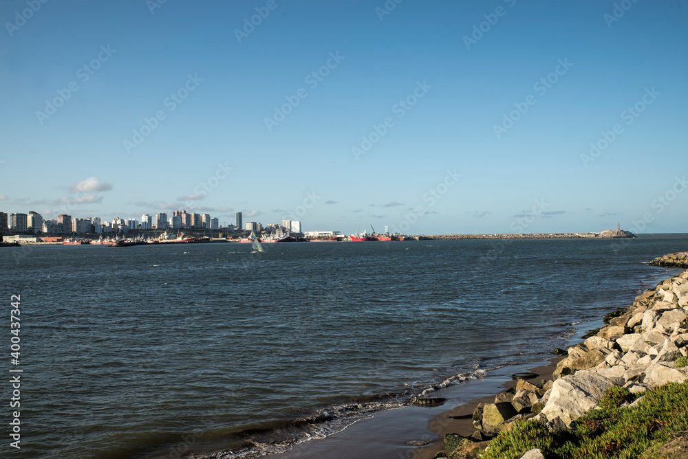 Marine landscape   Mar del Plata Port , Argentina  