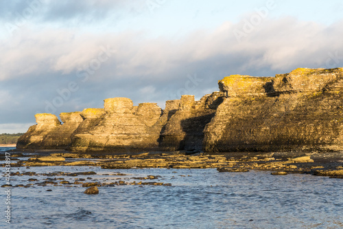 The nature reserve Byrums raukar in Sweden