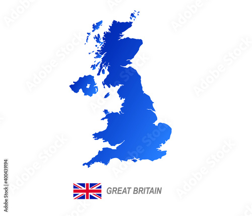 United Kingdom map. england flag isolated in white background.
