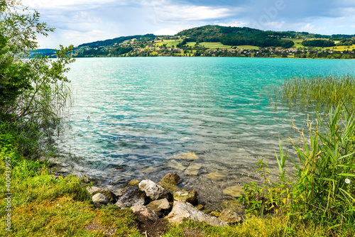 Beautiful lake Hallwilersee in Switzerland.