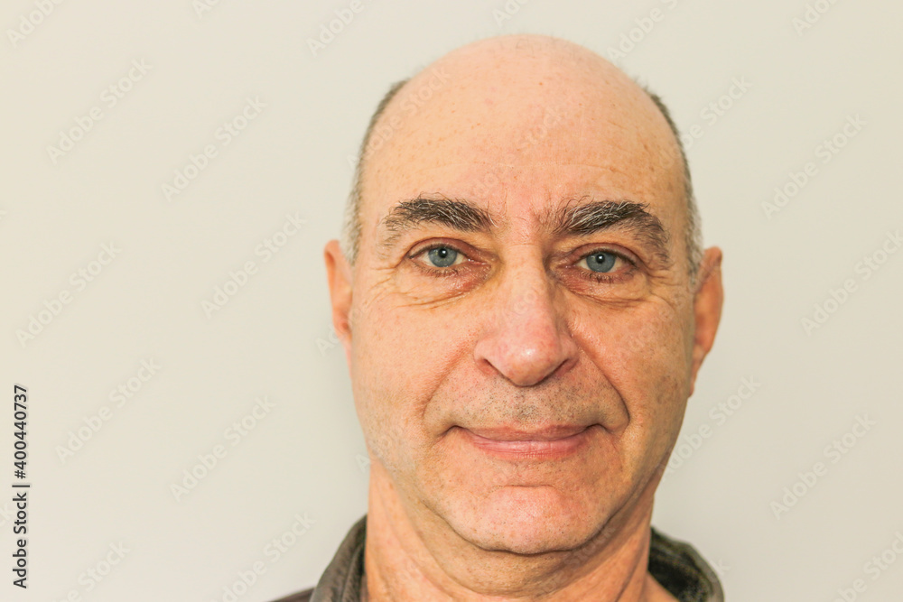 Fototapeta premium Close-up of a mature man's face.