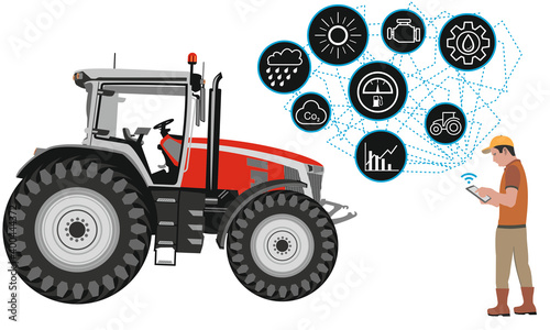 Tractor connect service enables you to coordinate with wifi on tablet, optimize and seamlessly connect your fleet, to better manage maintenance and remotely monitor equipment in the field