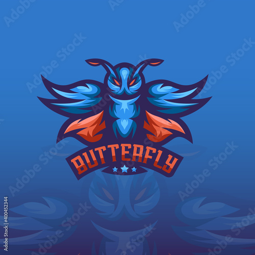 Butterfly Mascot Logo