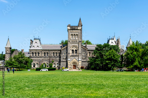Toronto, Canada - July 31, 2019: Toronto University campus-University College Building  in Toronto, Canada. 