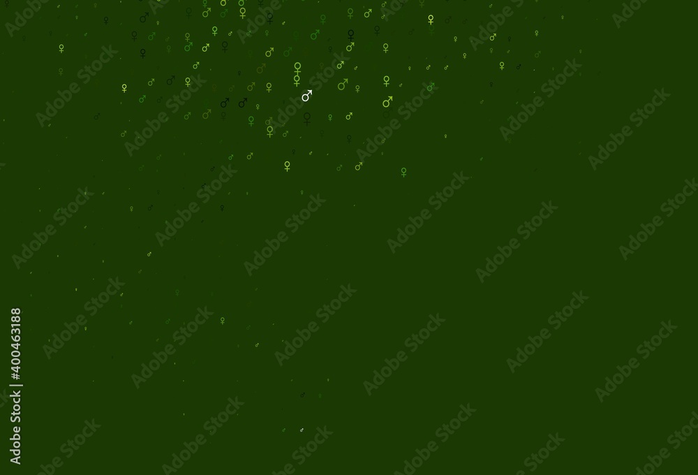 Light green vector template with man, woman symbols. Light green vector template with man, woman symbols.