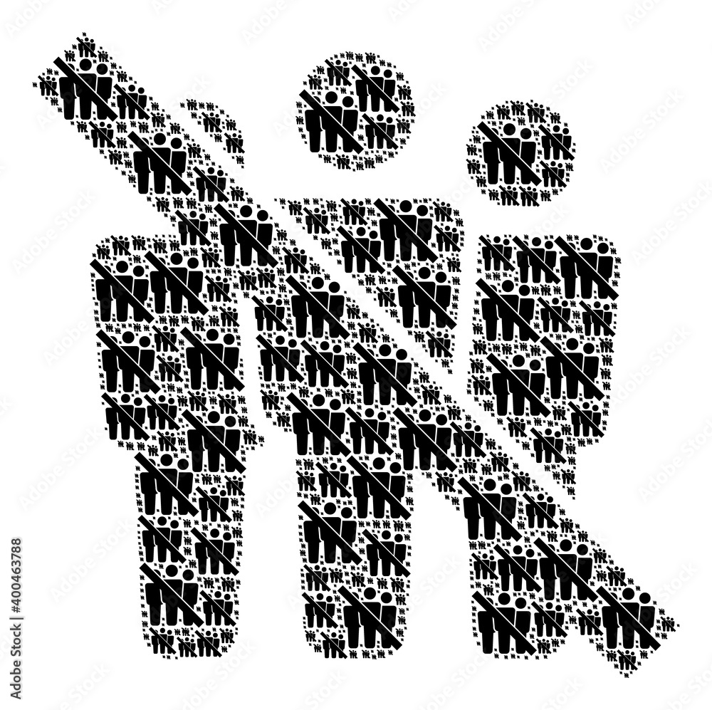 Fractal mosaic from no people. Flat vector no people mosaic is created from randomized itself no people icons. Fractal mosaic from no people. Flat vector no people mosaic is created from randomized itself no people icons.