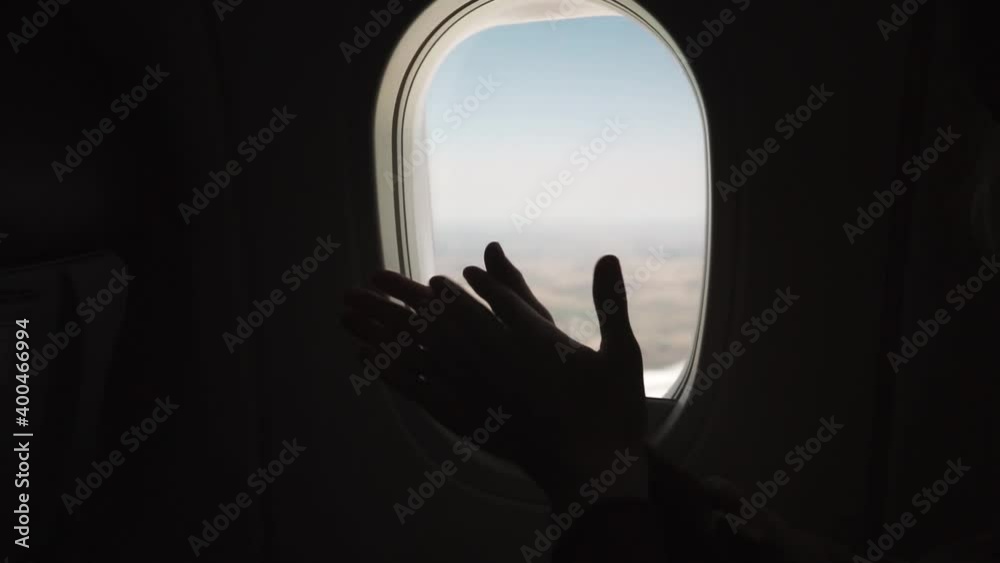 cleaning hands in airplane cleaning hands in airplane