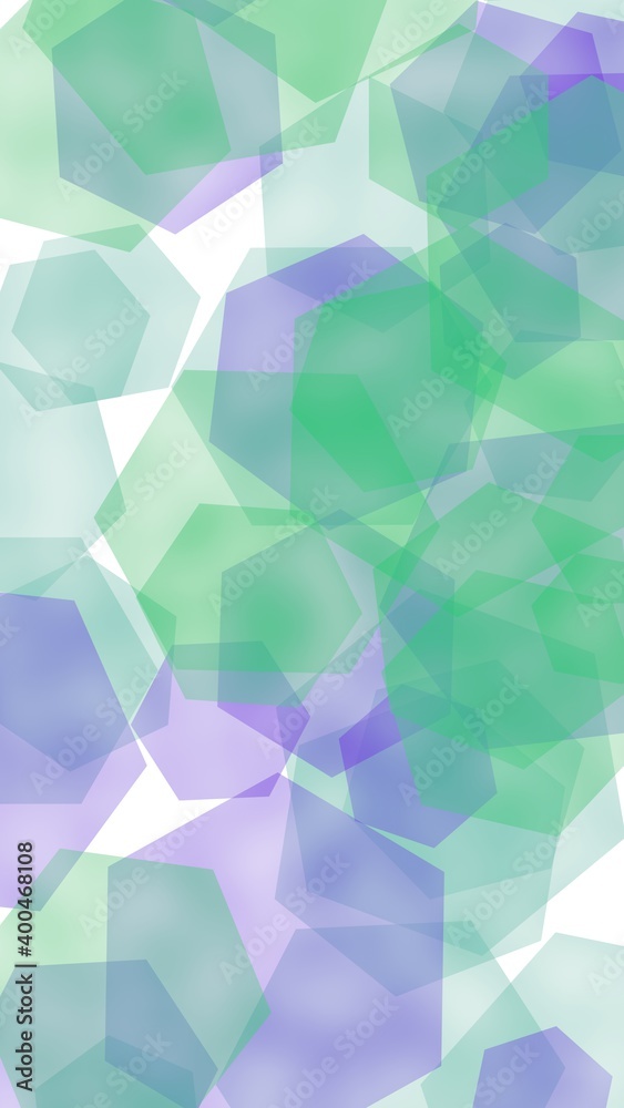 Multicolored translucent hexagons on white background. Vertical image orientation. 3D illustration Multicolored translucent hexagons on white background. Vertical image orientation. 3D illustration