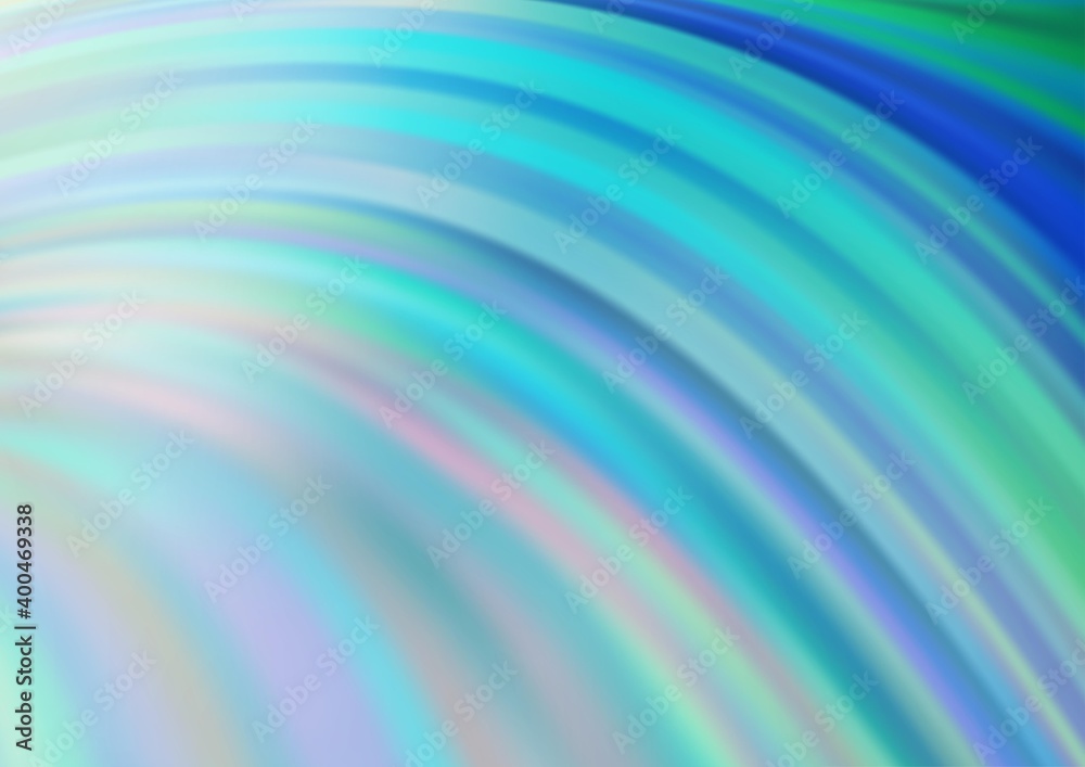 Obraz premium Light BLUE vector template with bubble shapes.