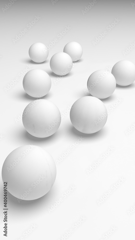 White abstract background. Lowpoly backdrop. Crumpled paper. 3D illustration