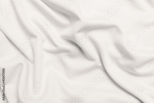 White silk folded fabric background