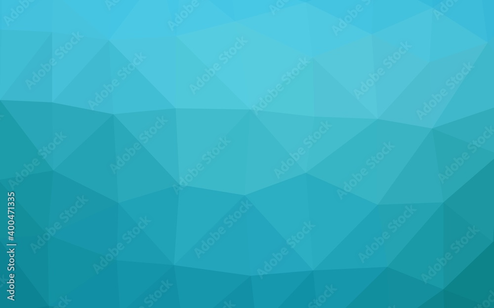 Light BLUE vector abstract polygonal cover.