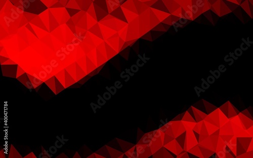 Light Red vector blurry triangle texture.