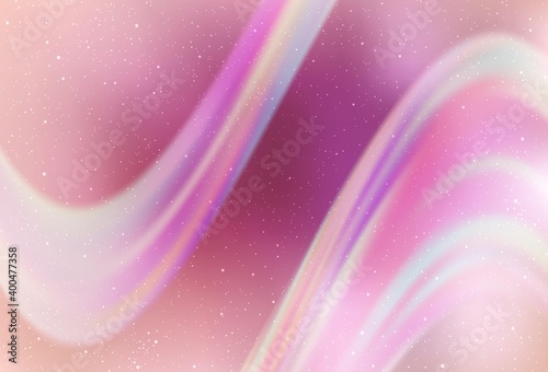 Light Pink vector background with astronomical stars. Modern abstract illustration with Big Dipper stars. Pattern for astronomy websites.