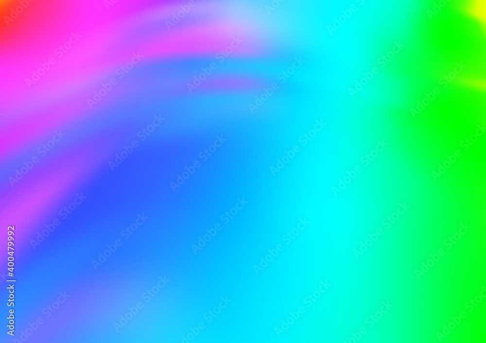 Light Multicolor, Rainbow vector blurred and colored template.