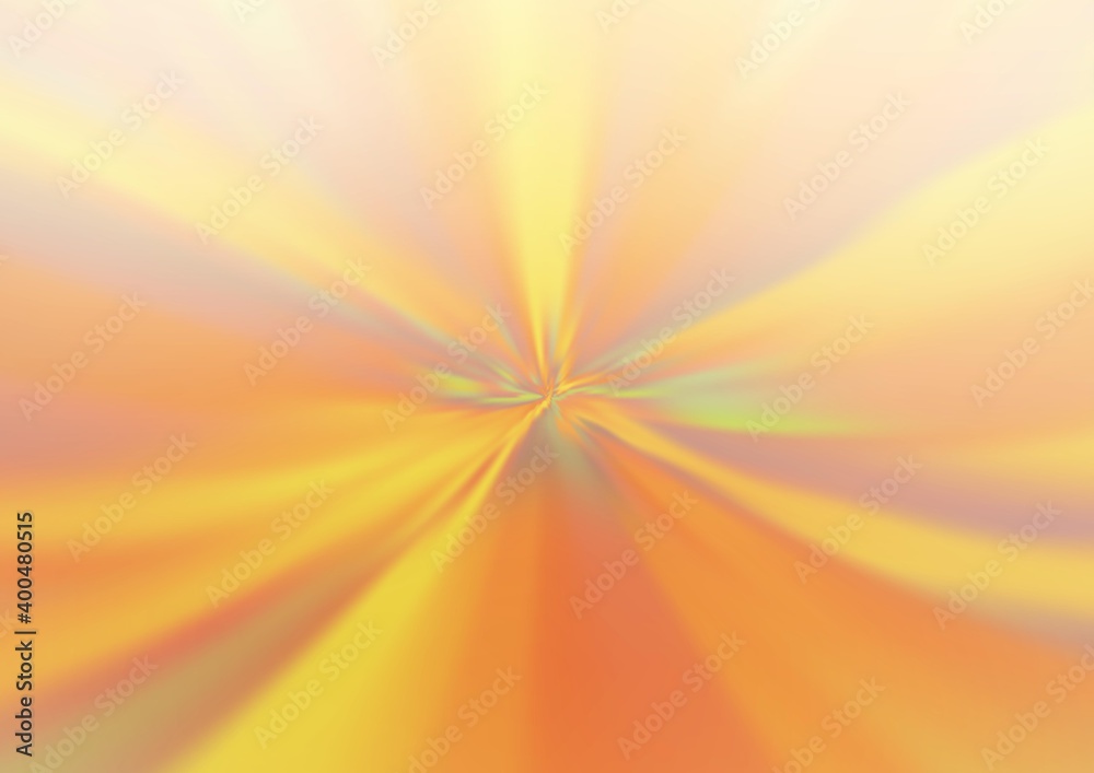 Obraz premium Light Yellow, Orange vector modern bokeh pattern.