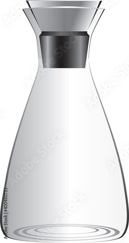 Glass decanter for drinks