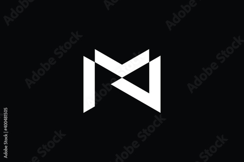 MN logo letter design on luxury background. NM logo monogram initials letter concept. MN icon logo design. NM elegant and Professional letter icon design on black background. M N NM MN