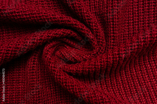 Wallpaper Mural Red sweater fabric texture Torontodigital.ca