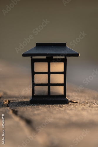 lantern in winter