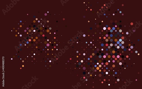 Light Multicolor, Rainbow vector pattern with spheres.