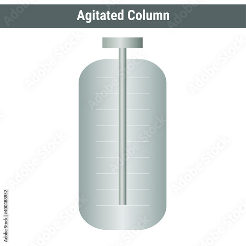 Vector illustration for Agitated Column EPS10