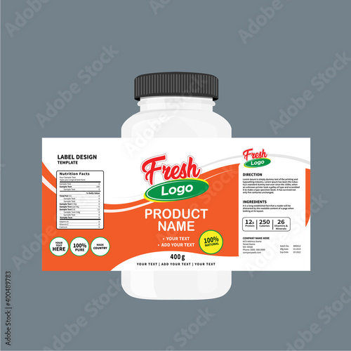 Cleaner, laundry detergent bottle label, toilet or sink cleaner, creative package banner design template. 