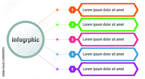 Vector Infographic for 5 Step EPS10