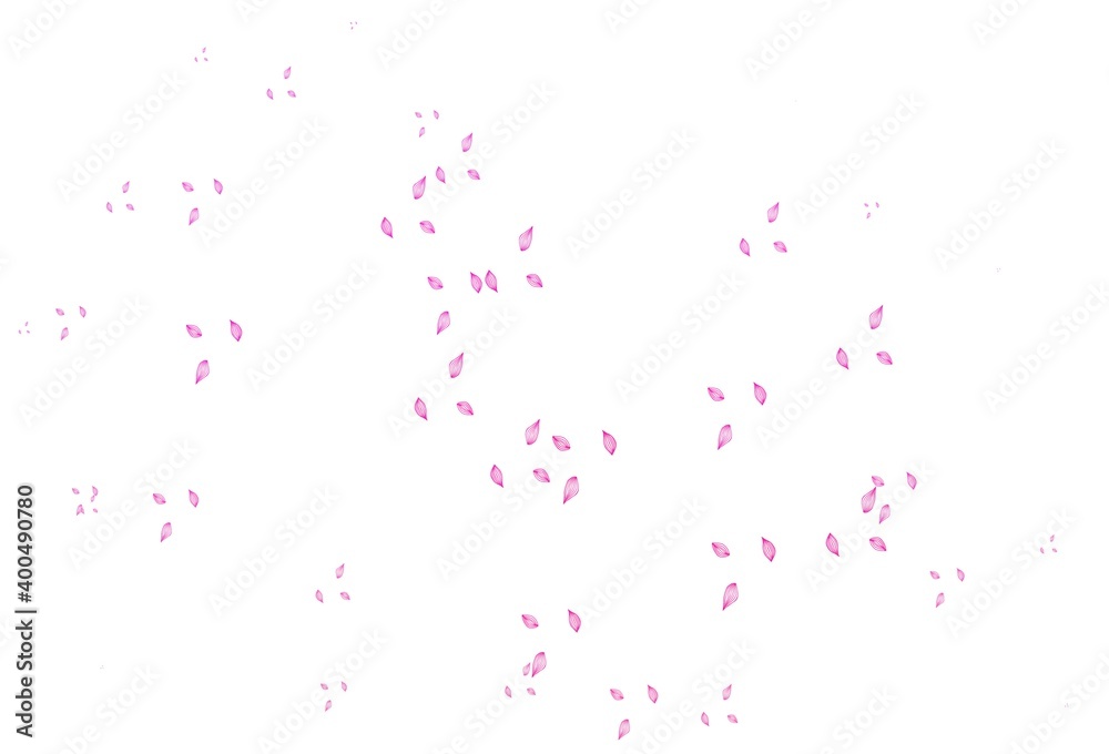 Light Pink vector doodle template.