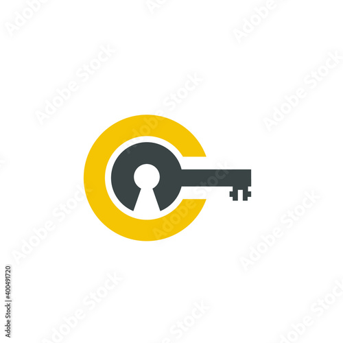 Letter C key logo 