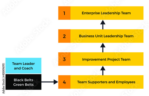 Vector illustration for Six Sigma Leadership EPS10
