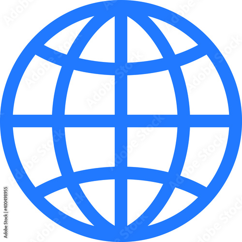 Web icon. globe icon vector