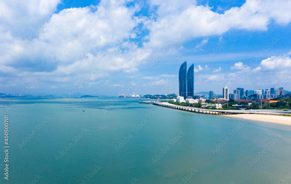 Coastal scenery of Xiamen City, Fujian Province, China
