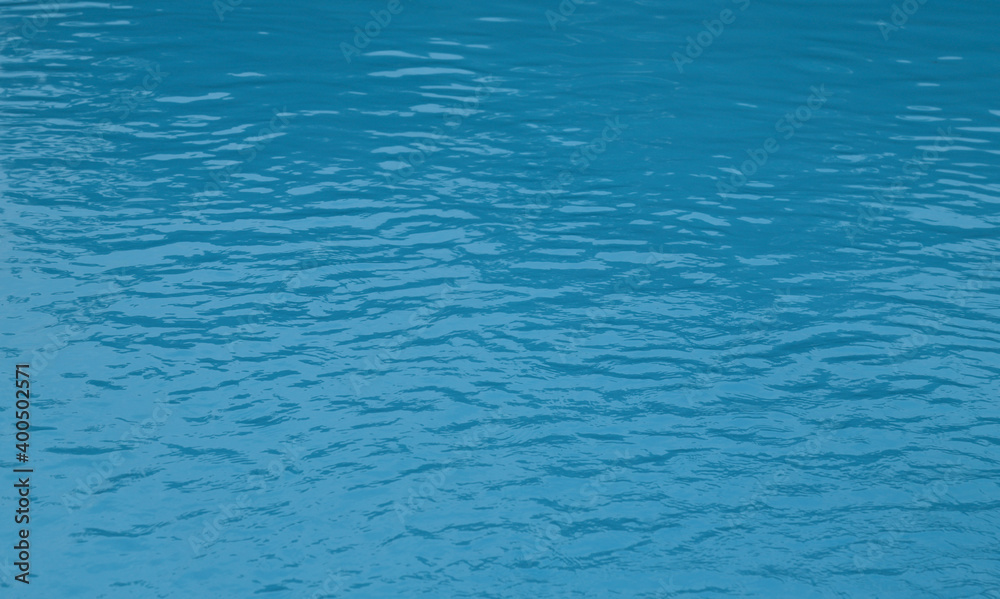 Blue water surface.