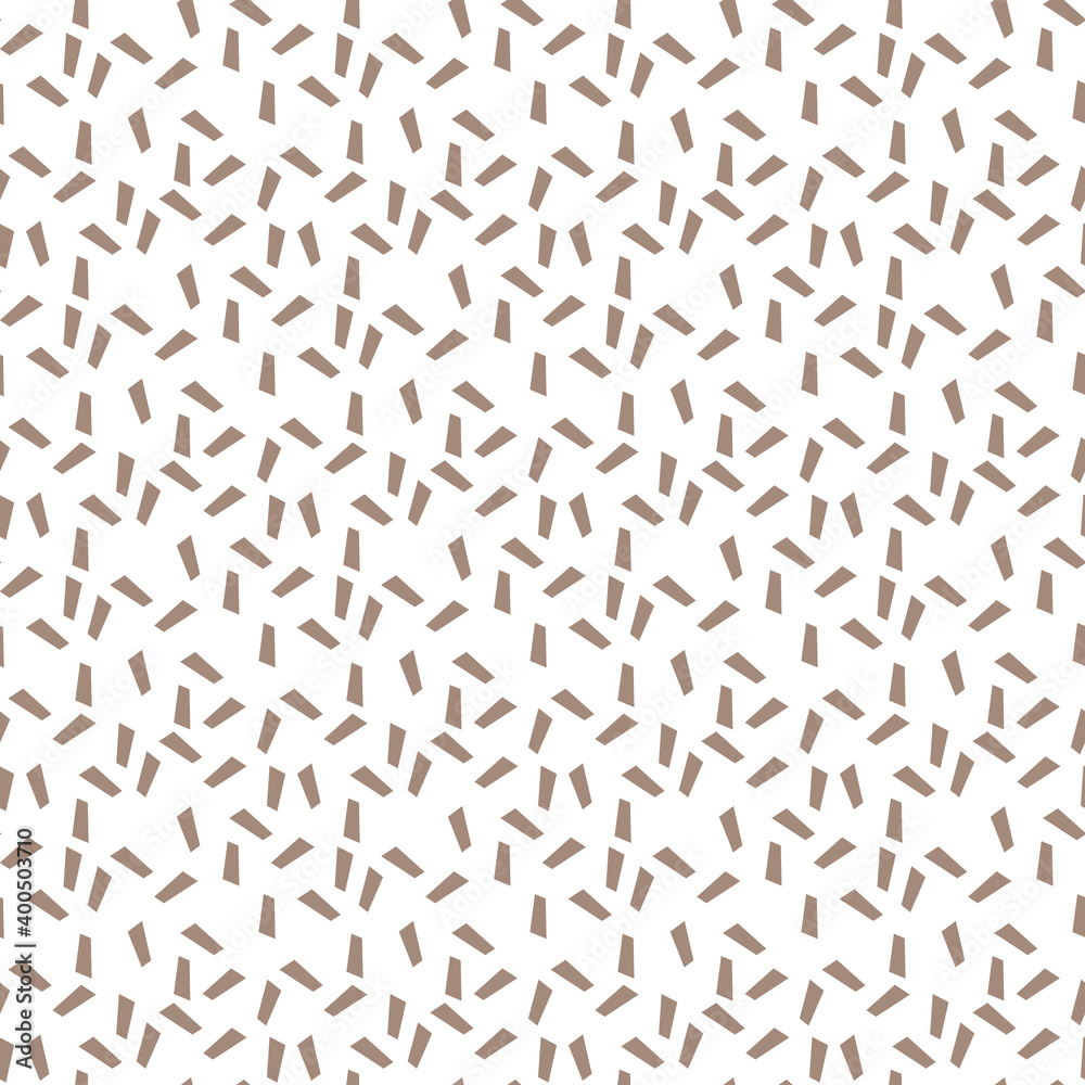 Abstract brown pattern. Short dashes of different sizes. Vector graphics Doodle seamless. Abstract brown pattern. Short dashes of different sizes. Vector graphics Doodle seamless.