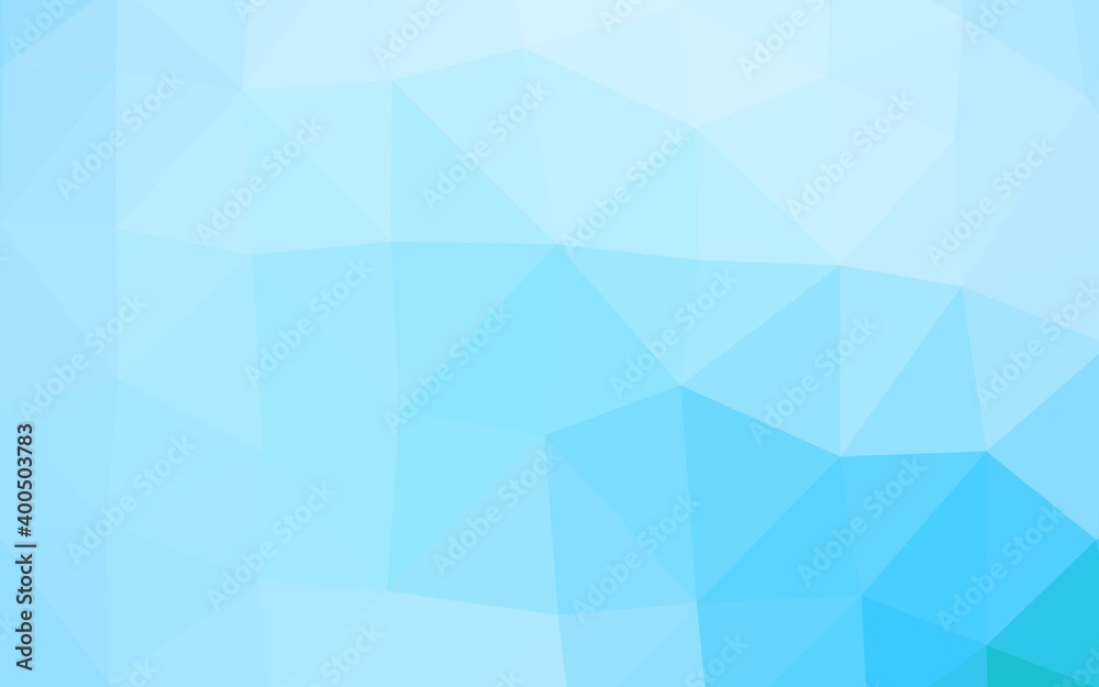 Light BLUE vector abstract polygonal cover. Light BLUE vector abstract polygonal cover.