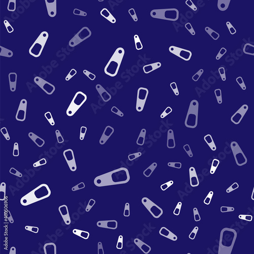 White Pumice for feet icon isolated seamless pattern on blue background. Foot cleaning. Skin beauty cosmetology leg care.  Vector.