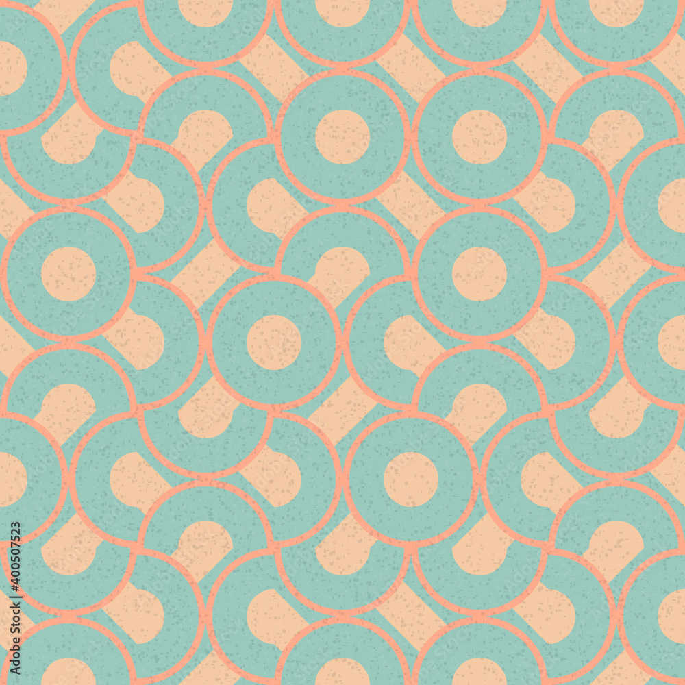 Fototapeta premium Abstract Geometric Pattern generative computational art illustration