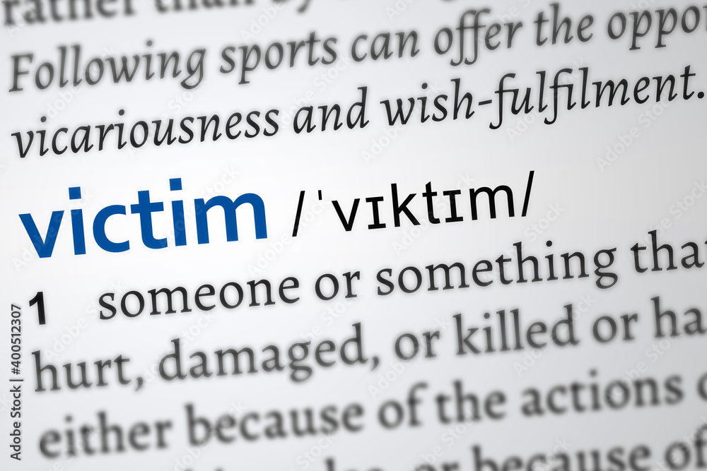 victim in a dictionary page. Word printed in blue color
victim in a dictionary page. Word printed in blue color