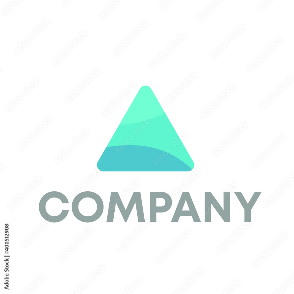 Fototapeta premium arrow up or triangle for invest business logo design