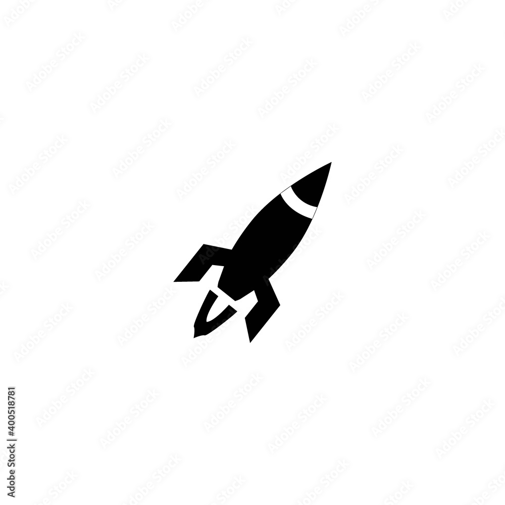 Rocket logo icon vector Rocket logo icon vector