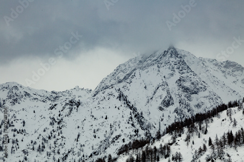 Top of snow capped mountains during the winter time © Rodica Ciorba