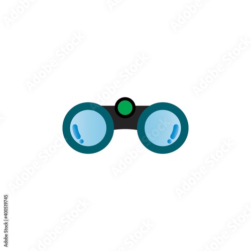 Binoculars icon logo, vector design