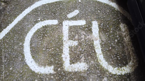 hopscotch game, very popular in rio de janeiro Brazil. photo