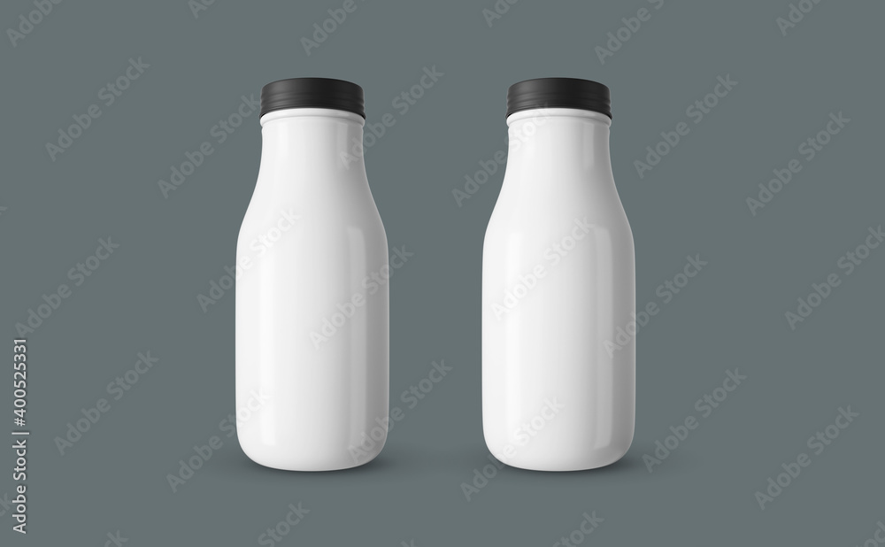 Plastic bottle mockup design