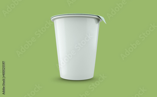 Yogurt cup mockup design