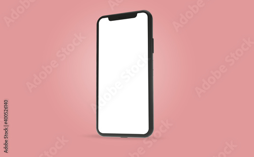 mobile phone mockup design 3d rendering